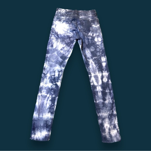 Originally NWT  Aged White 10” Classic Jeans Now Rope Dyed in Blue. Size 25 - Picture 2 of 9